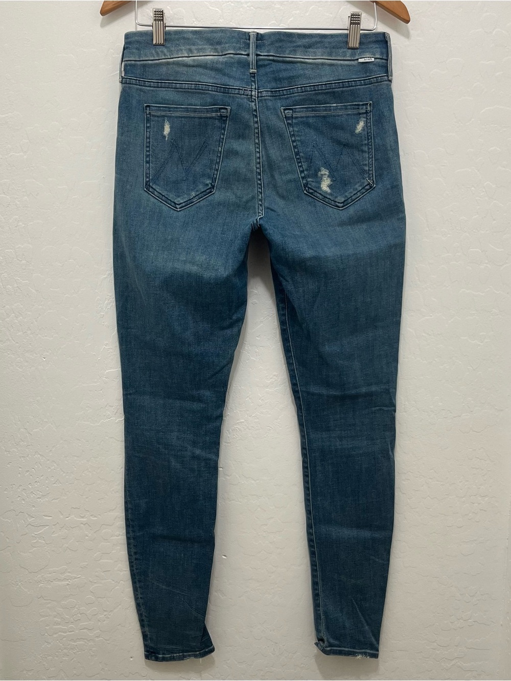 MOTHER The Looker Skinny Jeans in Graffiti Girl Distressed Size 29 - Picture 7 of 12